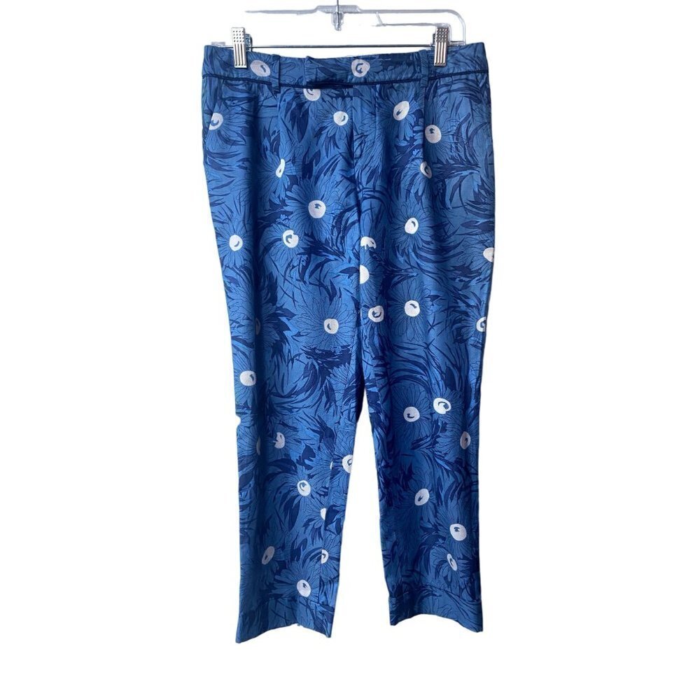 Elevses for Anthropologie Dark Floral Ankle‎ Pants Size 2 Eclectic Art To Wear